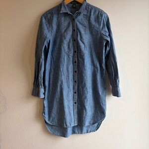 Ralph Lauren Casual Blue Button Down Dress